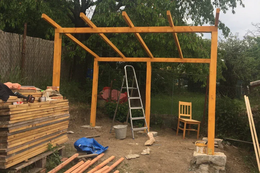 Hodinový manžel Praha a okolí - dobrejmanzel.cz - Stavba pergoly