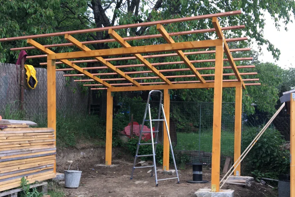 Hodinový manžel Praha a okolí - dobrejmanzel.cz - Stavba pergoly